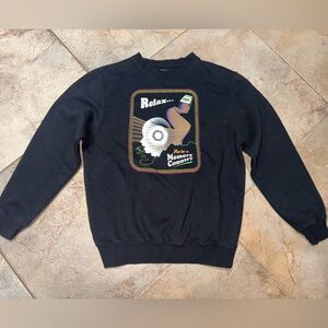 Navy Relax Graphic Sweatshirt